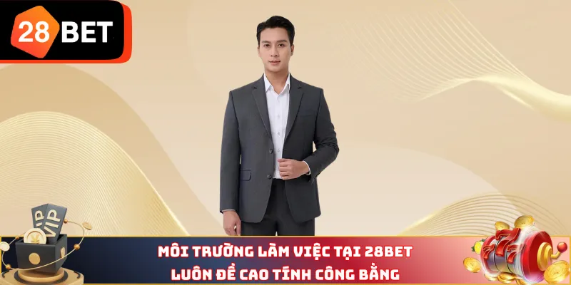 Môi trường làm việc tại 28BET luôn đề cao tính công bằng